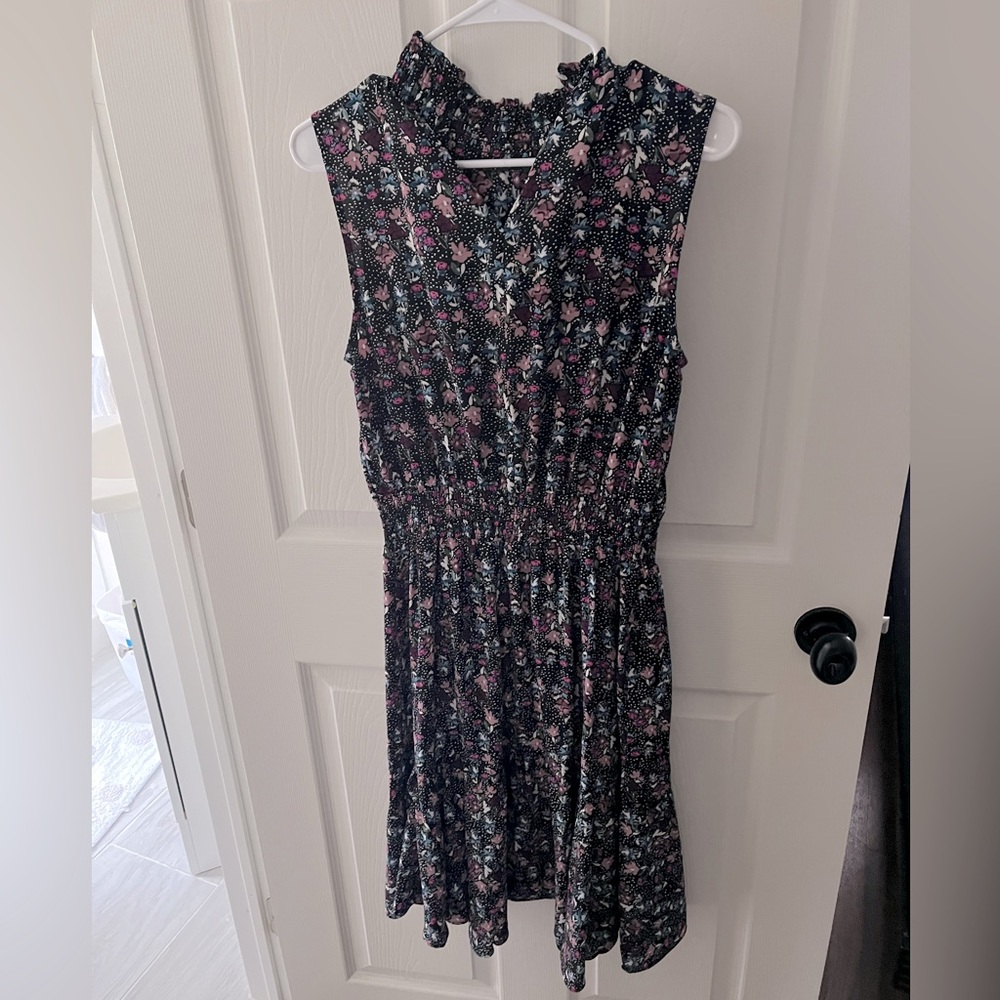Black dress with flowers